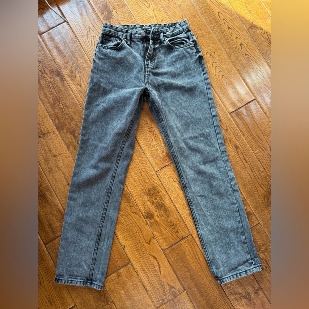 Nasty Gal Dark Wash Gray Straight Leg Women’s Jeans